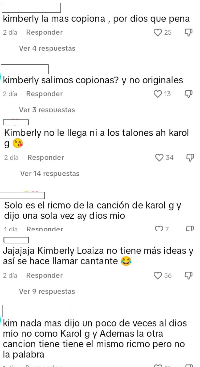Karol G y Kimberly Loaiza plagio