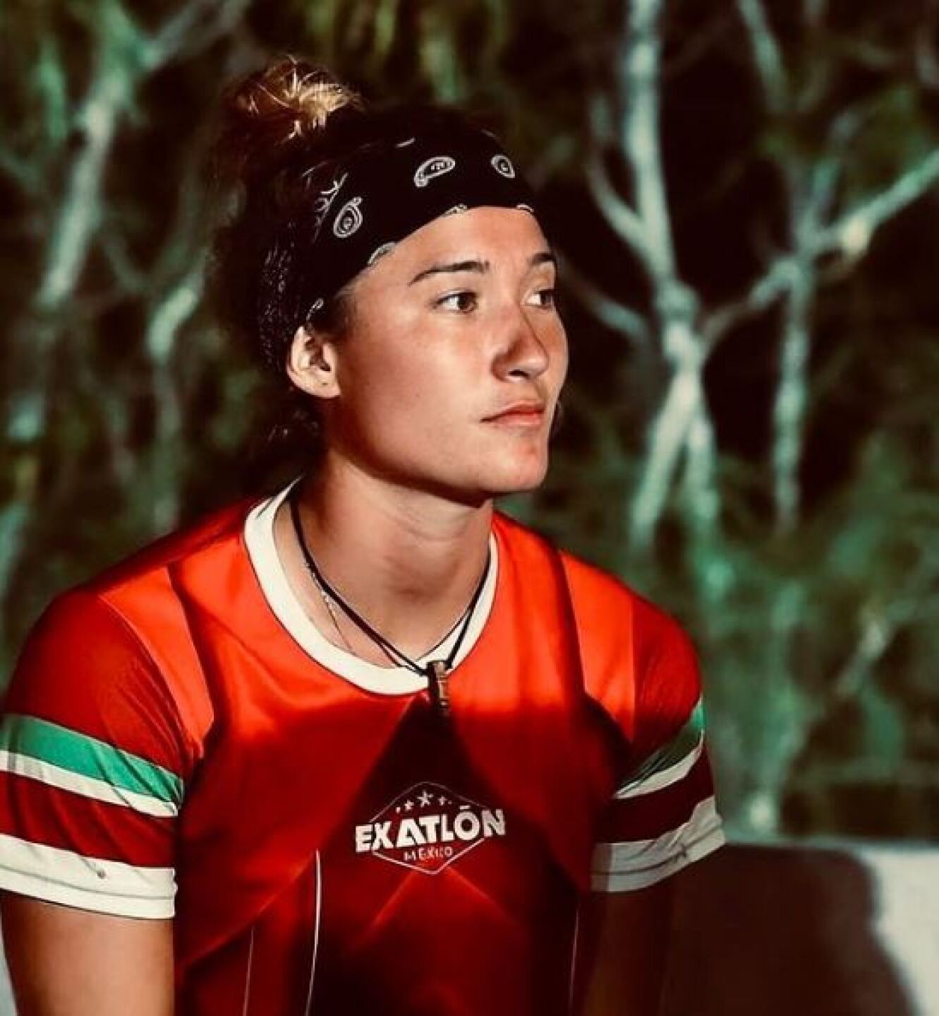 La atleta está lista.