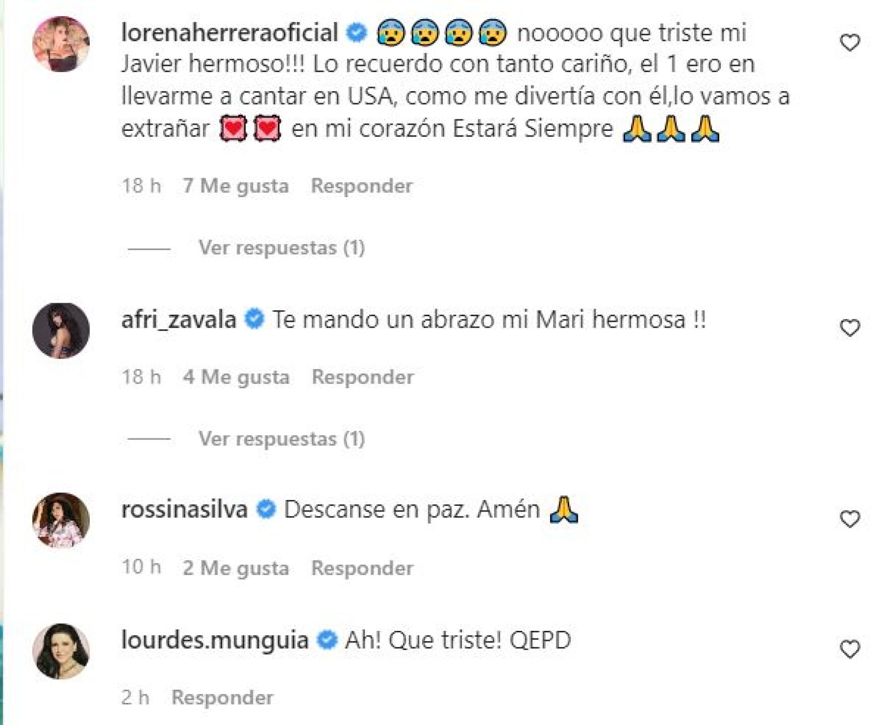 Maribel Guardia con emotivo mensaje se despide de un ser querido