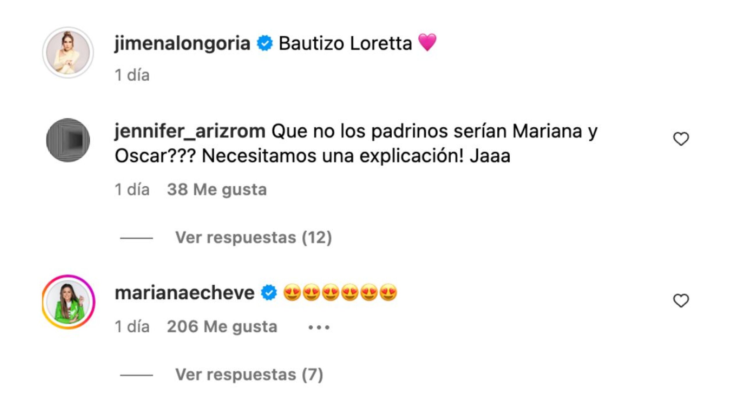 Mariana Echeverría comentario