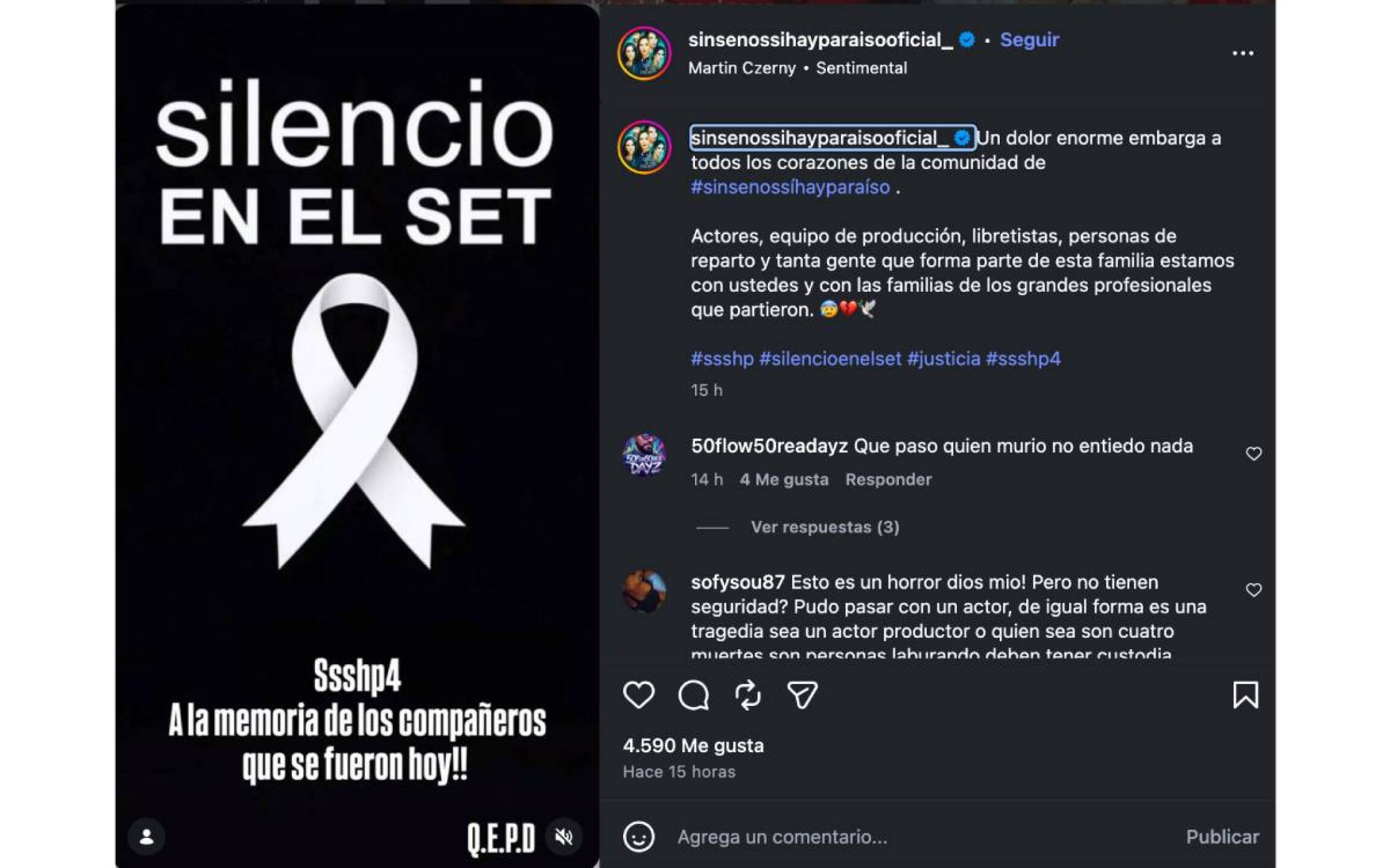 Ataque contra producción de Sin senos sí hay paraíso