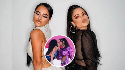 Natti Natasha y Becky G se besaron en pleno concierto