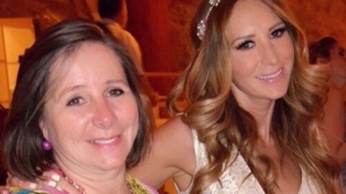 Gerladine Bazán y su mamá