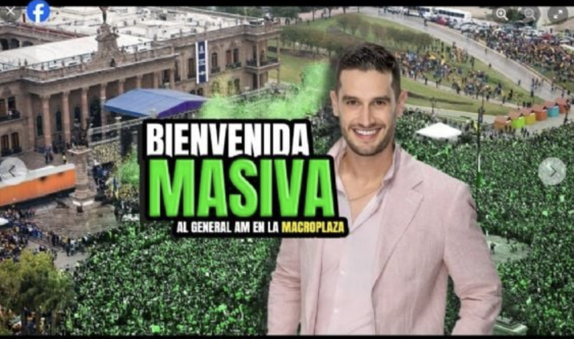 Invitación bienvenida masiva Adrián Marcelo
