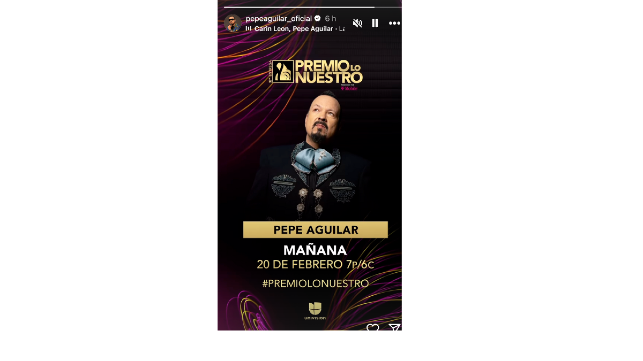 Pepe Aguilar y sus hijos en los premios Lo nuestro