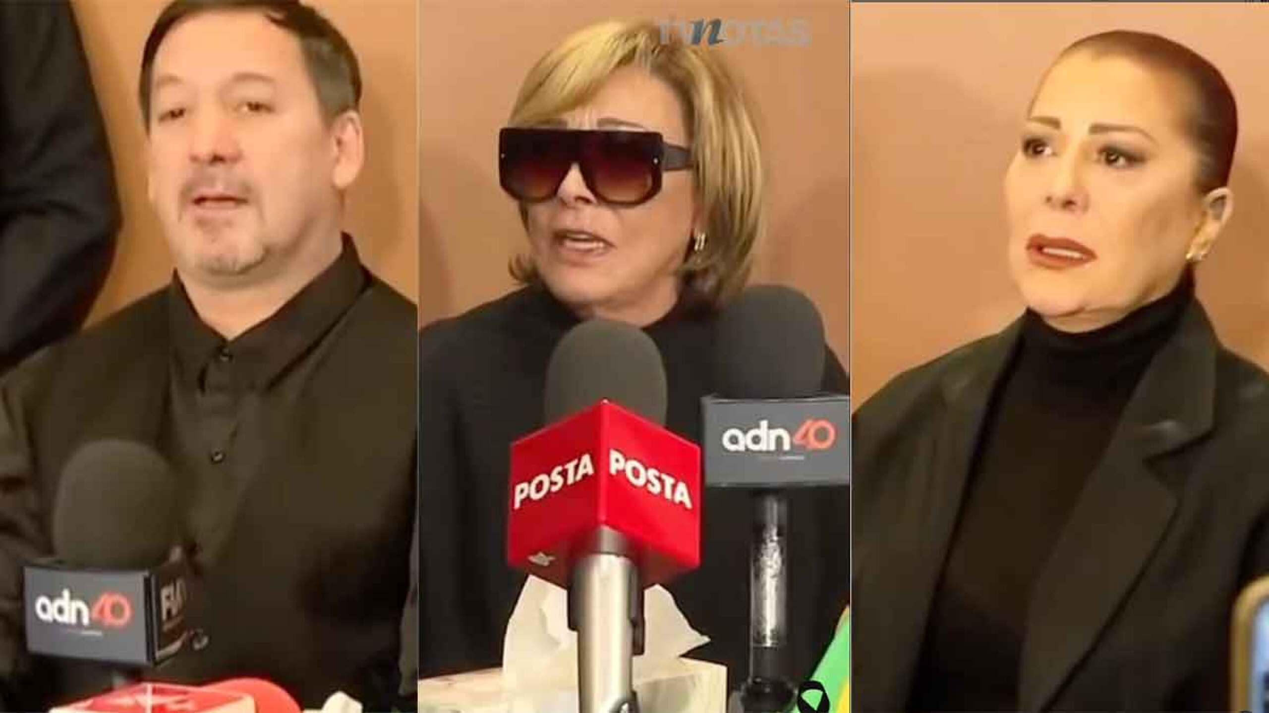 Conferencia de prensa de hijos de Silvia Pinal