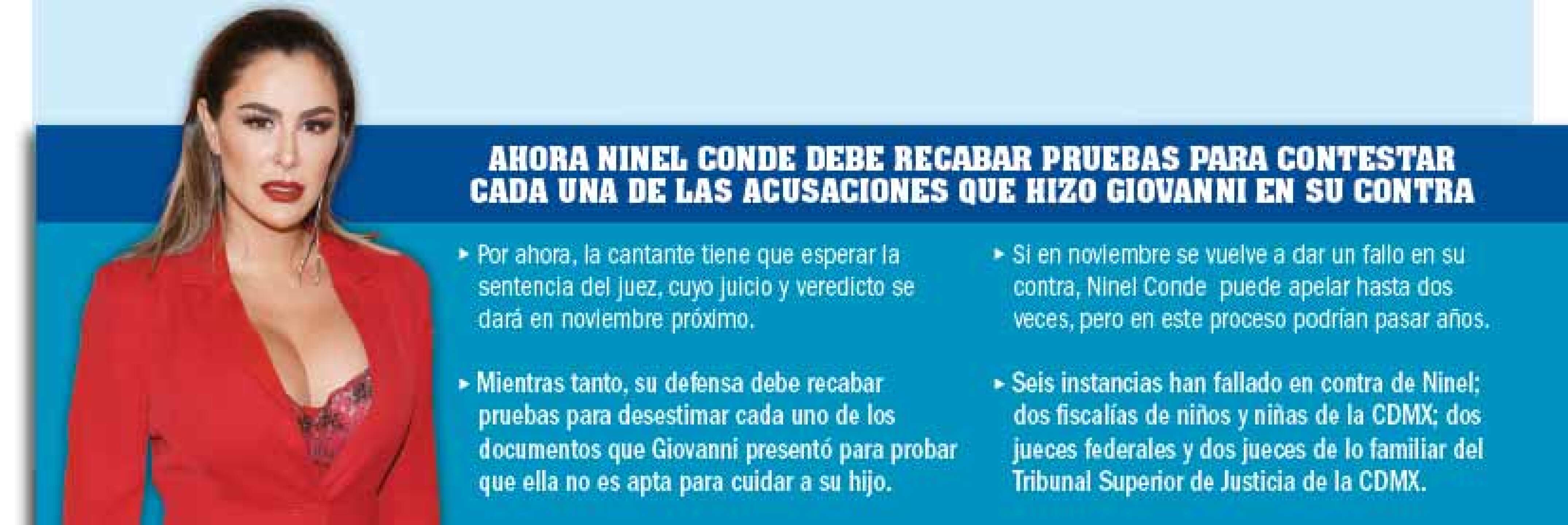Ninel Conde Giovanni Medina Batalla Conflicto Legal Custodia Hijo Mala Madre Excesos Pruebas Guarda Custodia