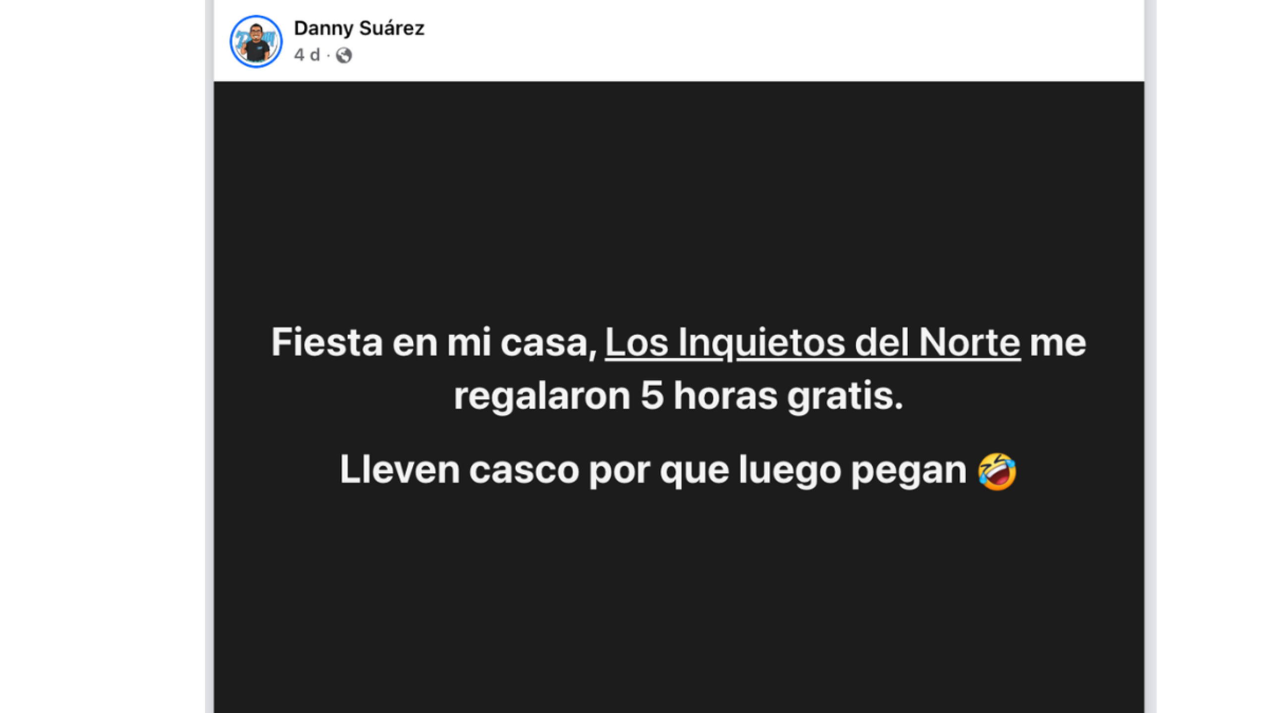 Danny Suárez, fan de la banda,