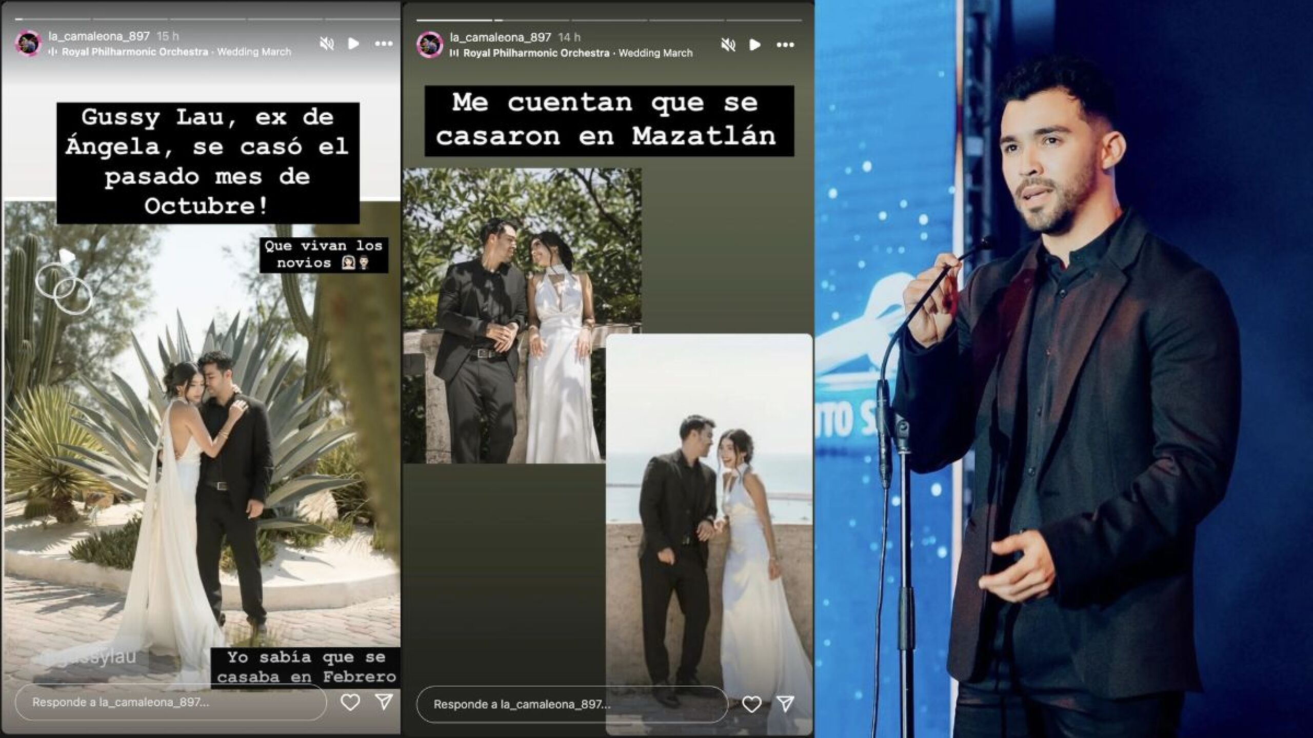 Gussy Lau, ex de Ángela Aguilar, se casó