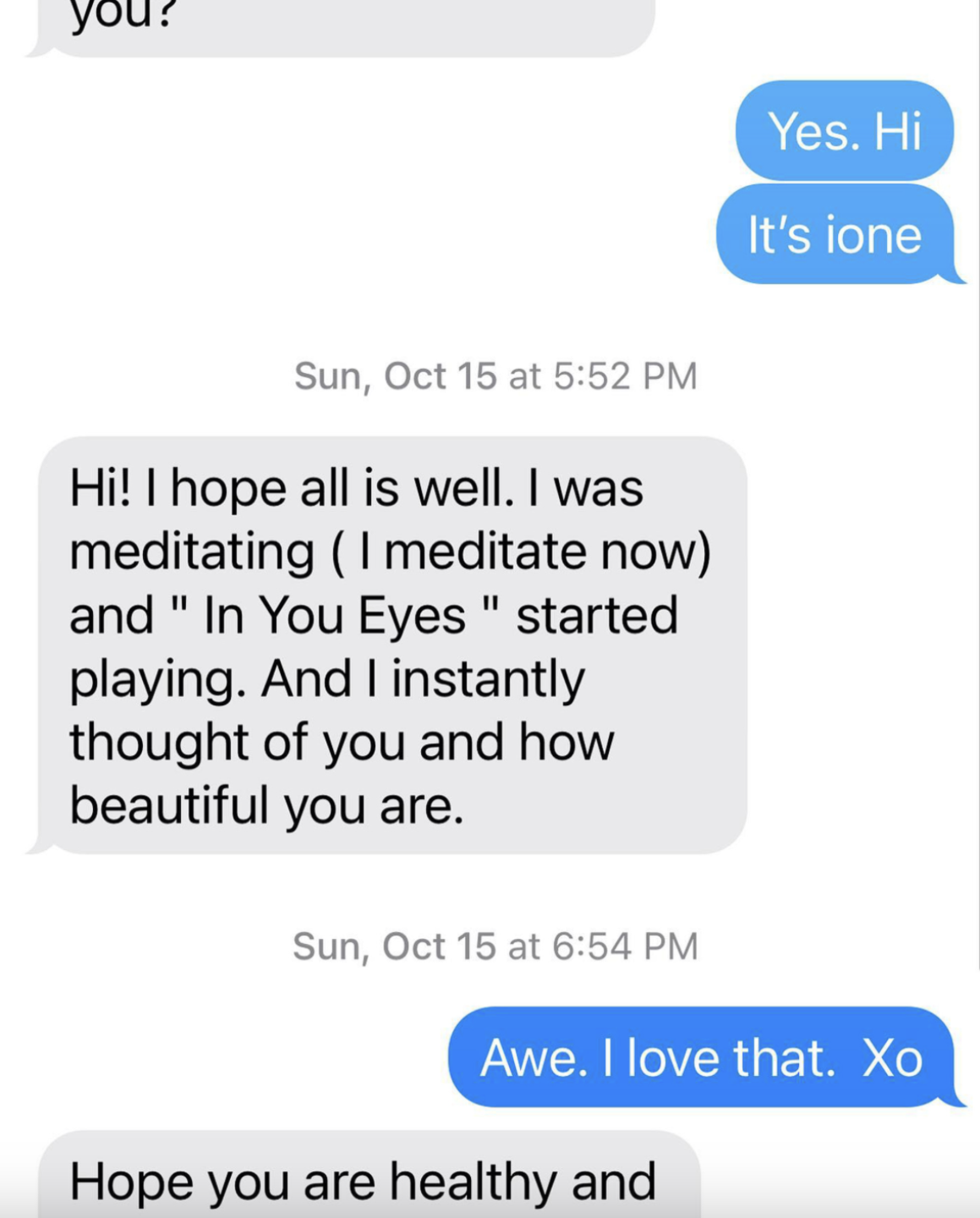 últimos mensajes de Matthew Perry