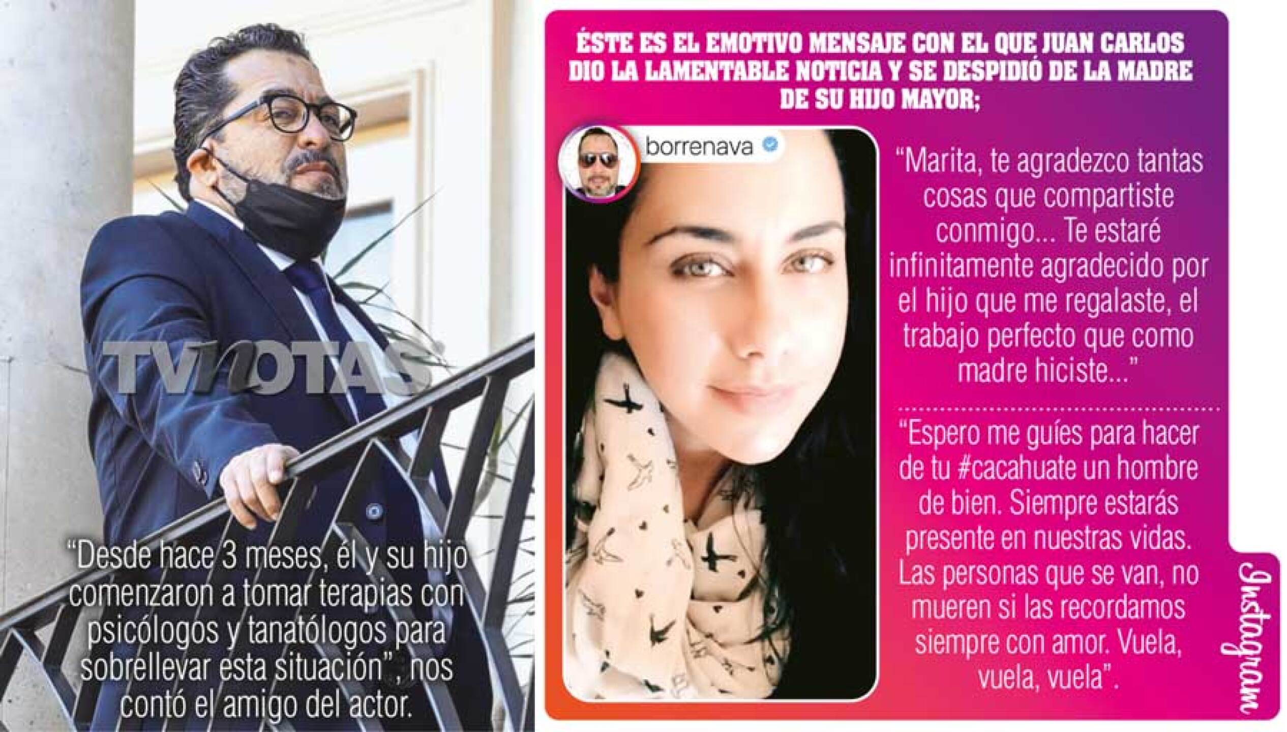 El Borrego Nava le dio el último adiós a su exesposa junto a su hijo