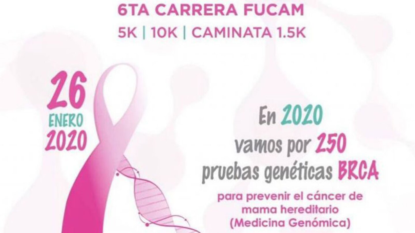 Este domingo, 26 de enero, se llevará a cabo para recaudar fondos para 250 pruebas genéticas de BRCA