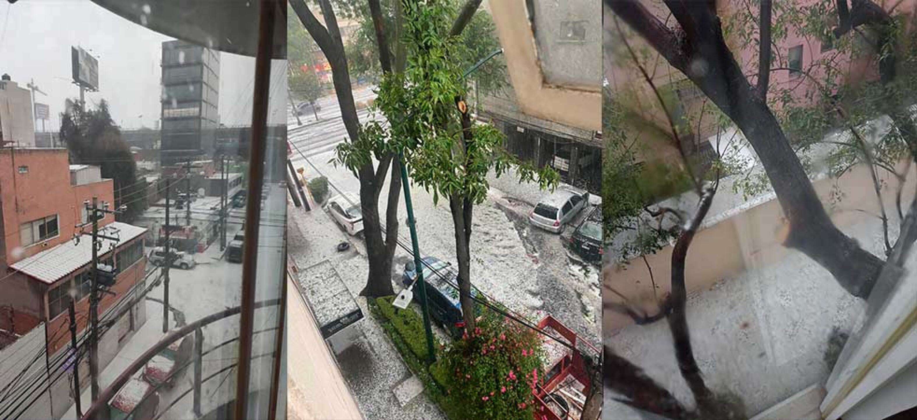 Granizo provocó accidentes