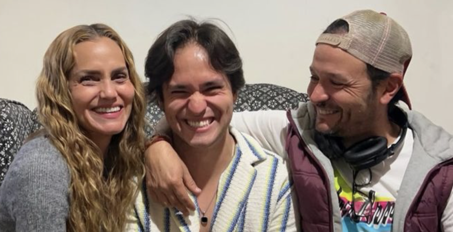 Rodrigo Cachero, Larisa Mendizabal y su hijo Santiago