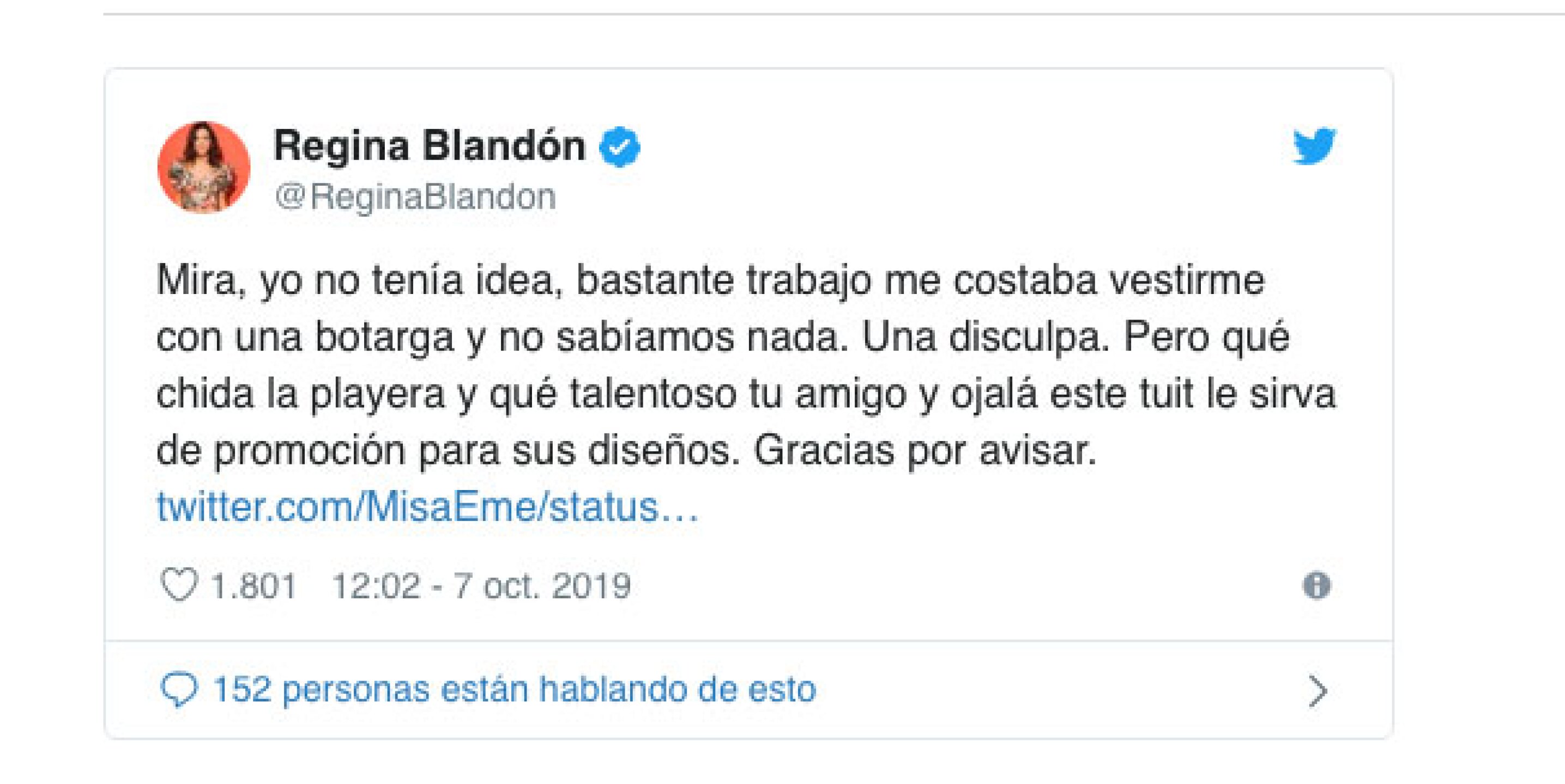 Twitter Regina Blandón