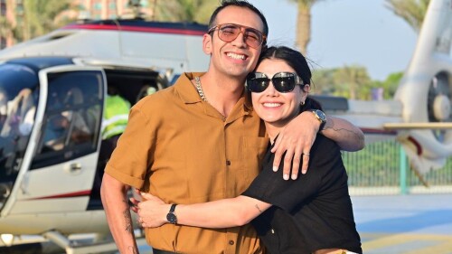 Capi Pérez y su esposa de vacaciones