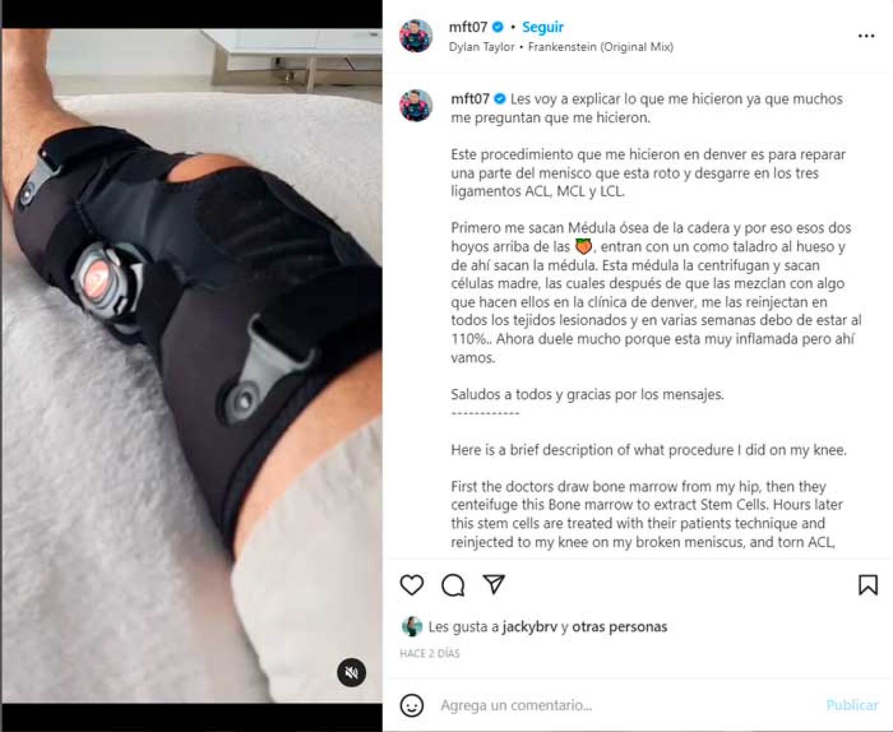 Martín Fuentes, esposo de Jacky Bracamontes, fue sometido a delicada cirugía