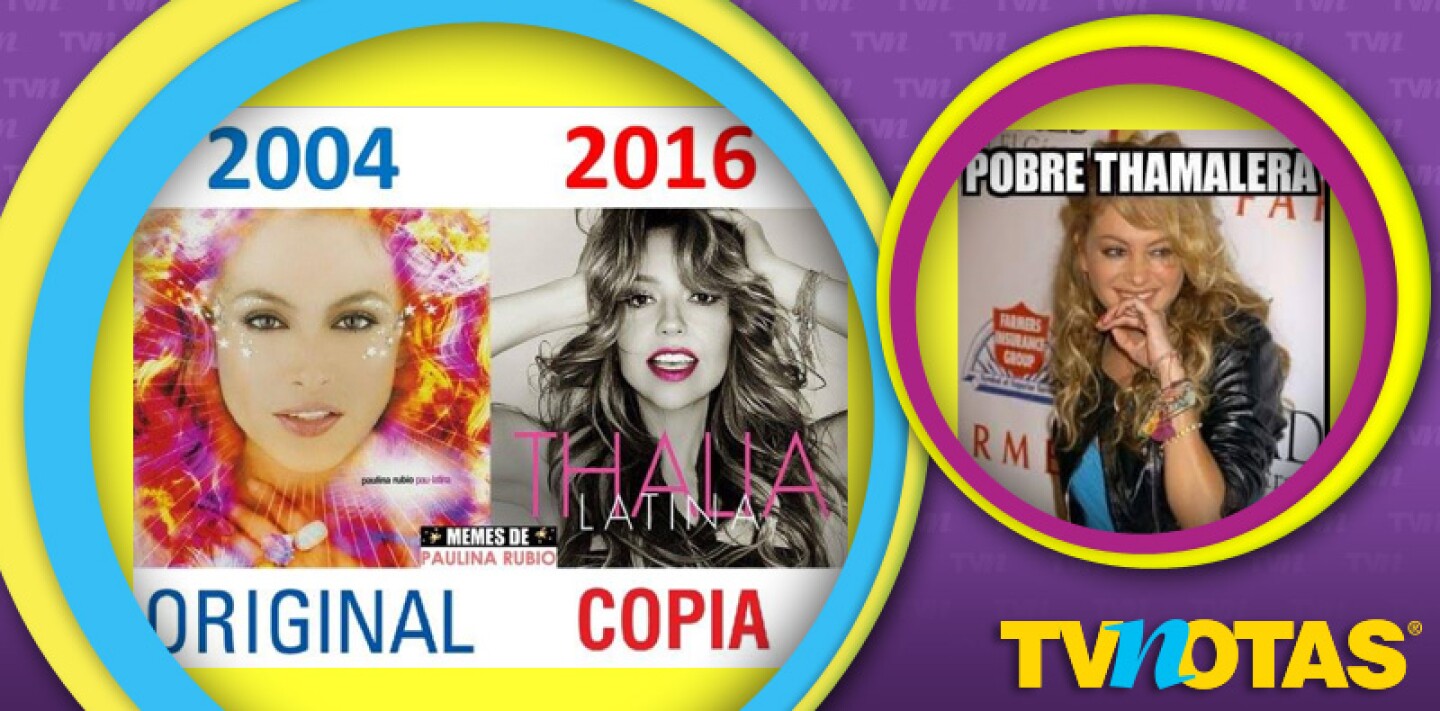 Thalía copió a Paulina Rubio.