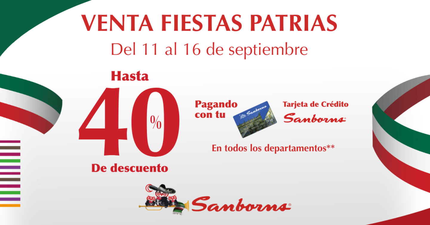 Venta de Fiestas Patrias 2025 Sanborns