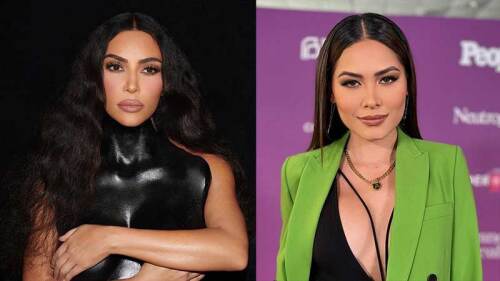 Andrea Meza y Kim Kardashian vistieron igual