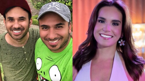 Tania Rincón y los hermanos Montiel