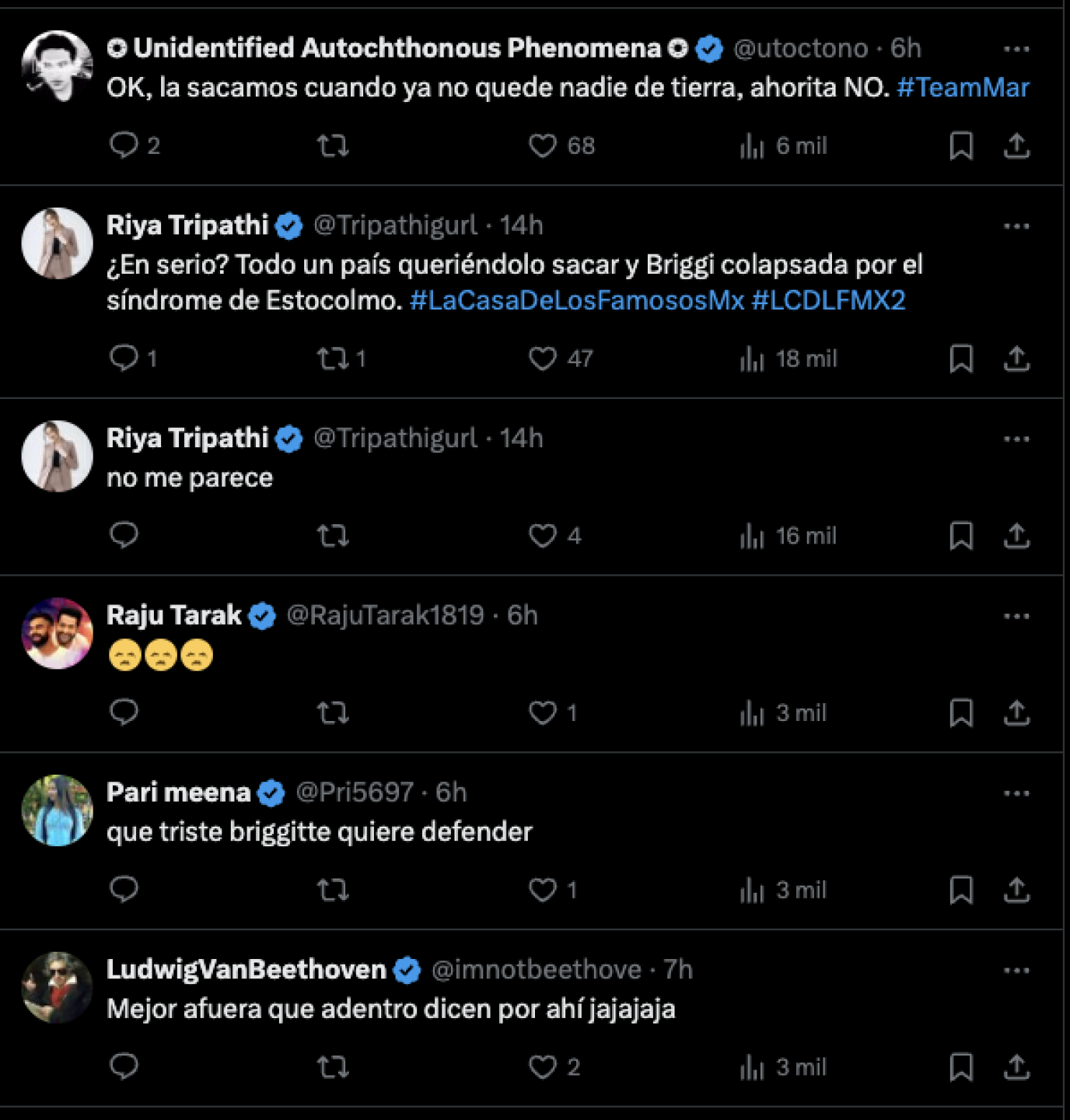 fanáticos aseguran que Briggitte está viviendo el síndrome de Estocolmo