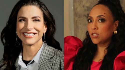 Verónica Toussaint y Michelle Rodríguez