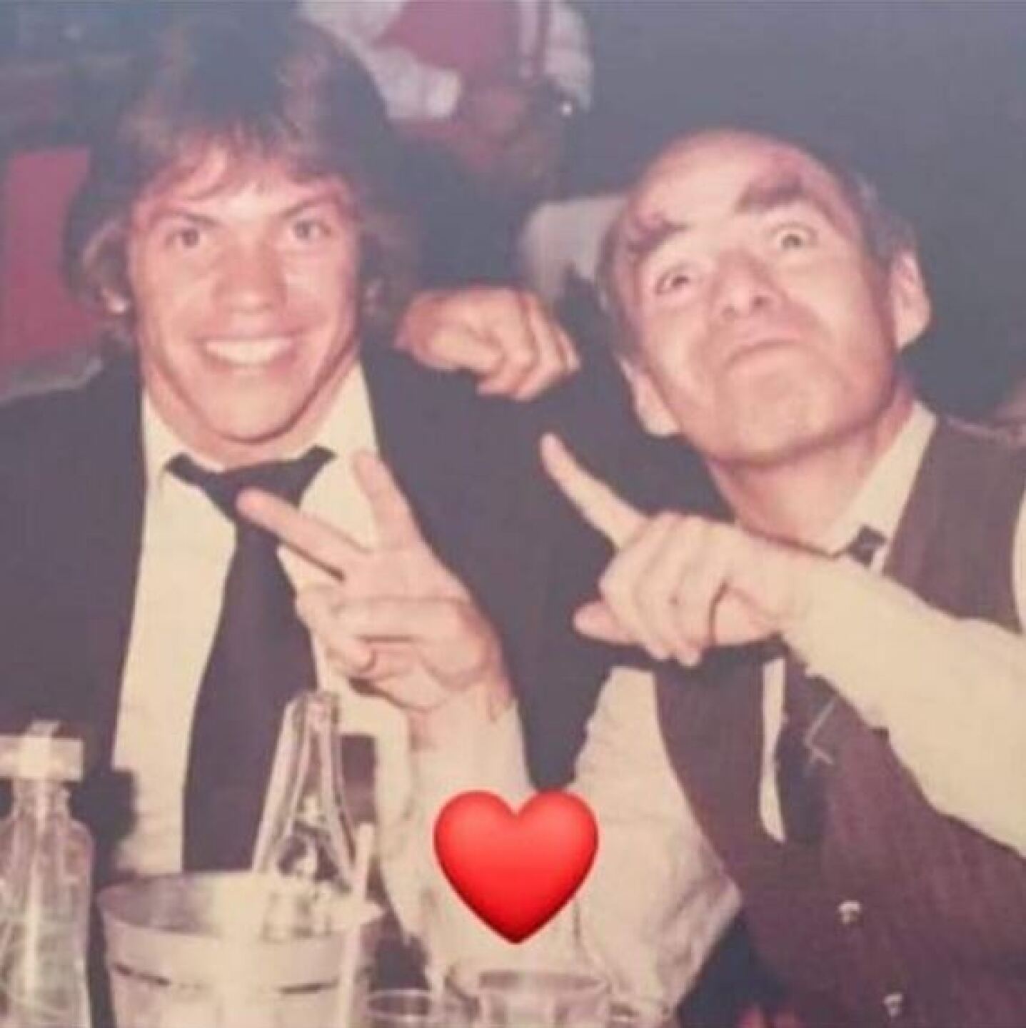 Marcos Valdés y su padre.