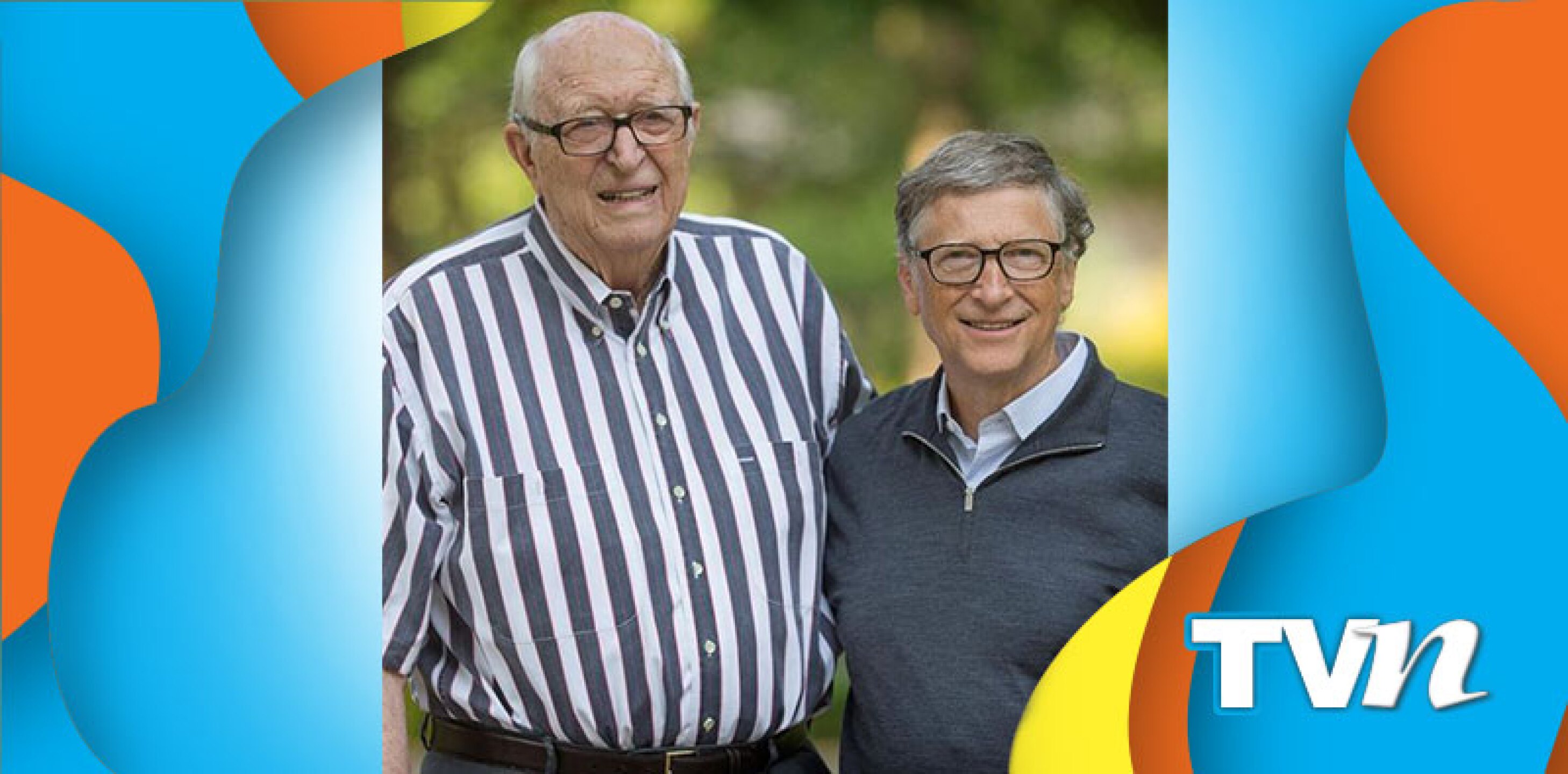 Bill Gates con su papá.