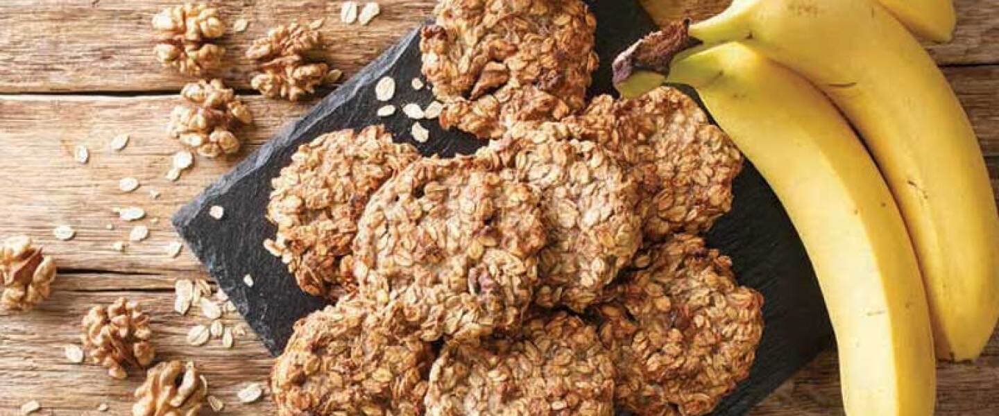 Galletas de plátano sin harina