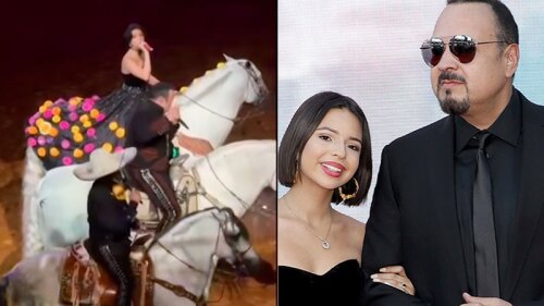 Ángela y Pepe Aguilar se reencuentra en concierto en Texas