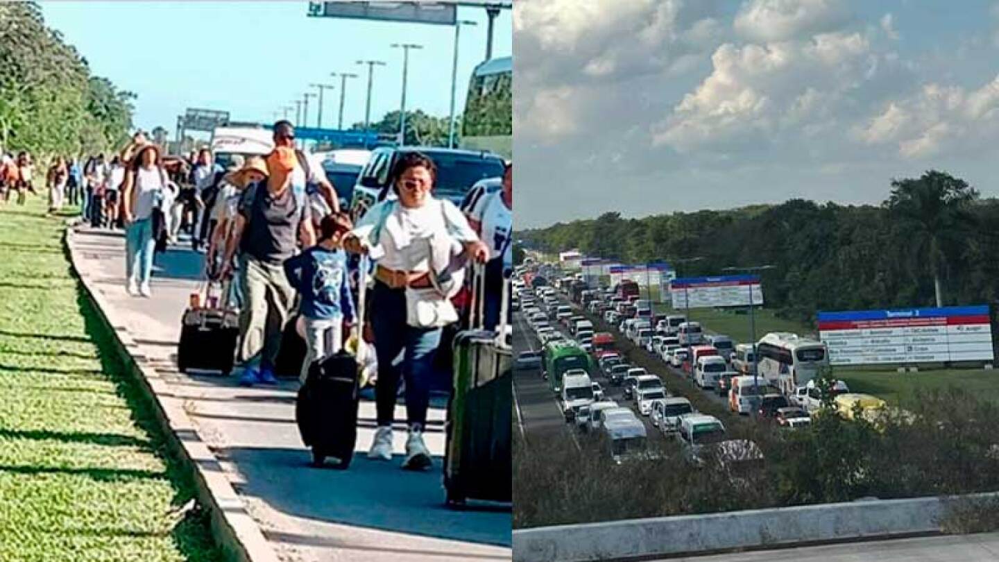 Tras caos en aeropuerto de Cancún habilitaron rutas alternas; se disculpan con los afectados