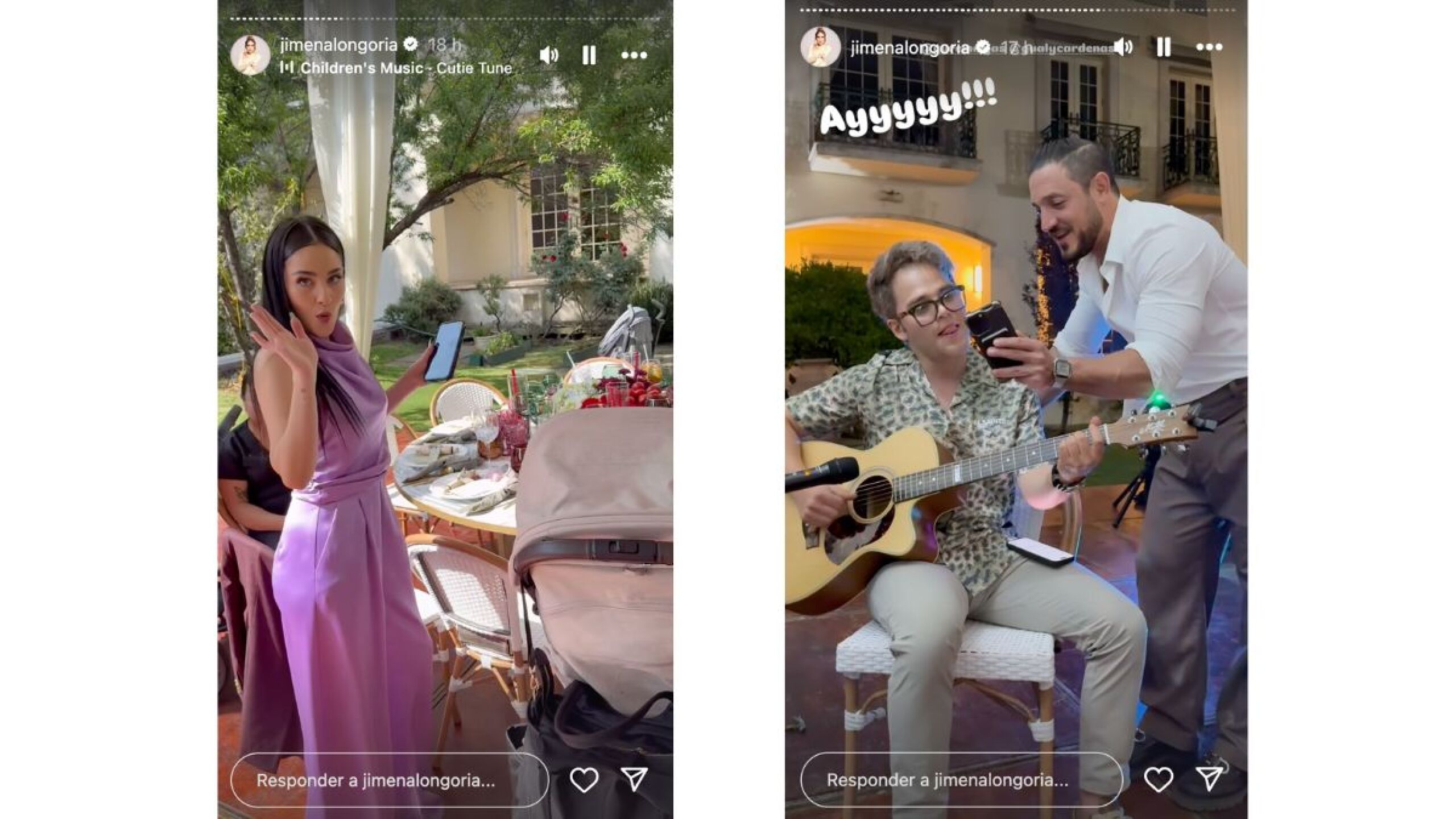 Jimena Longoria y Gualy celebran el bautizo de su bebé