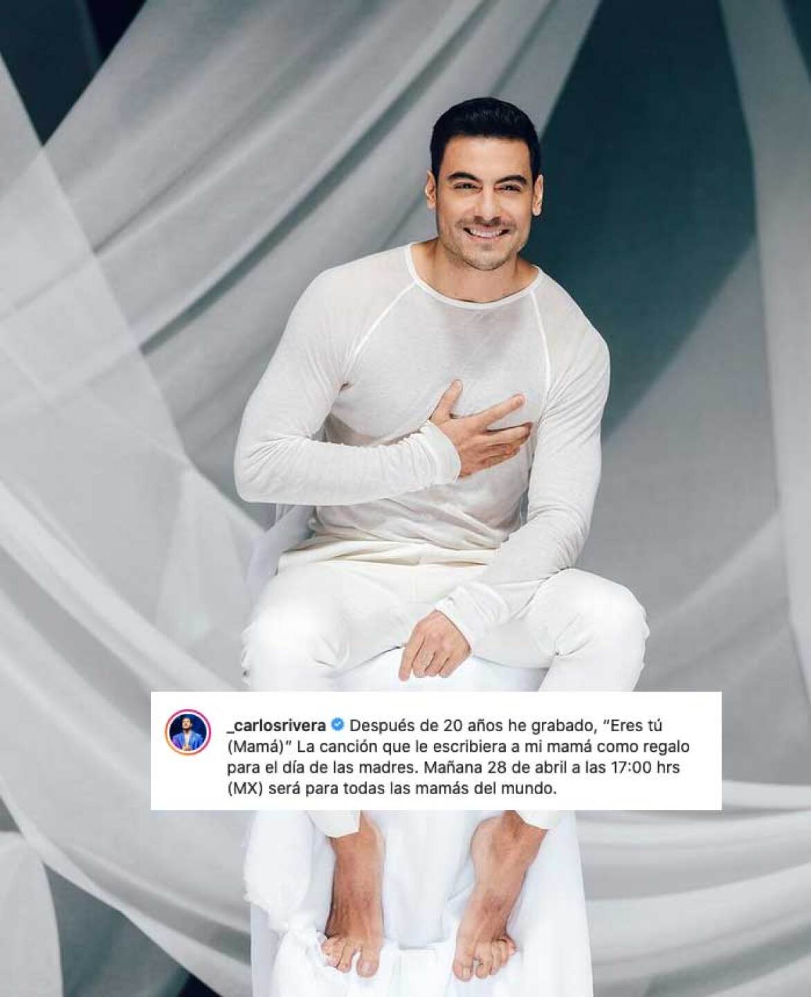 Carlos Rivera hizo llorar a muchos de sus seguidores