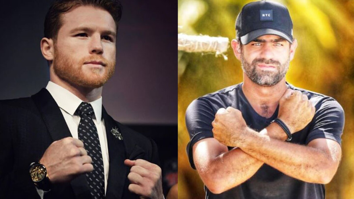 El Canelo y Arturo Islas.