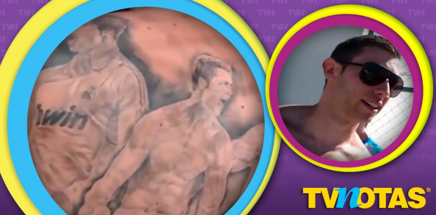 Este joven se llenó de tatuajes la espalda con imágenes representativas de CR7.