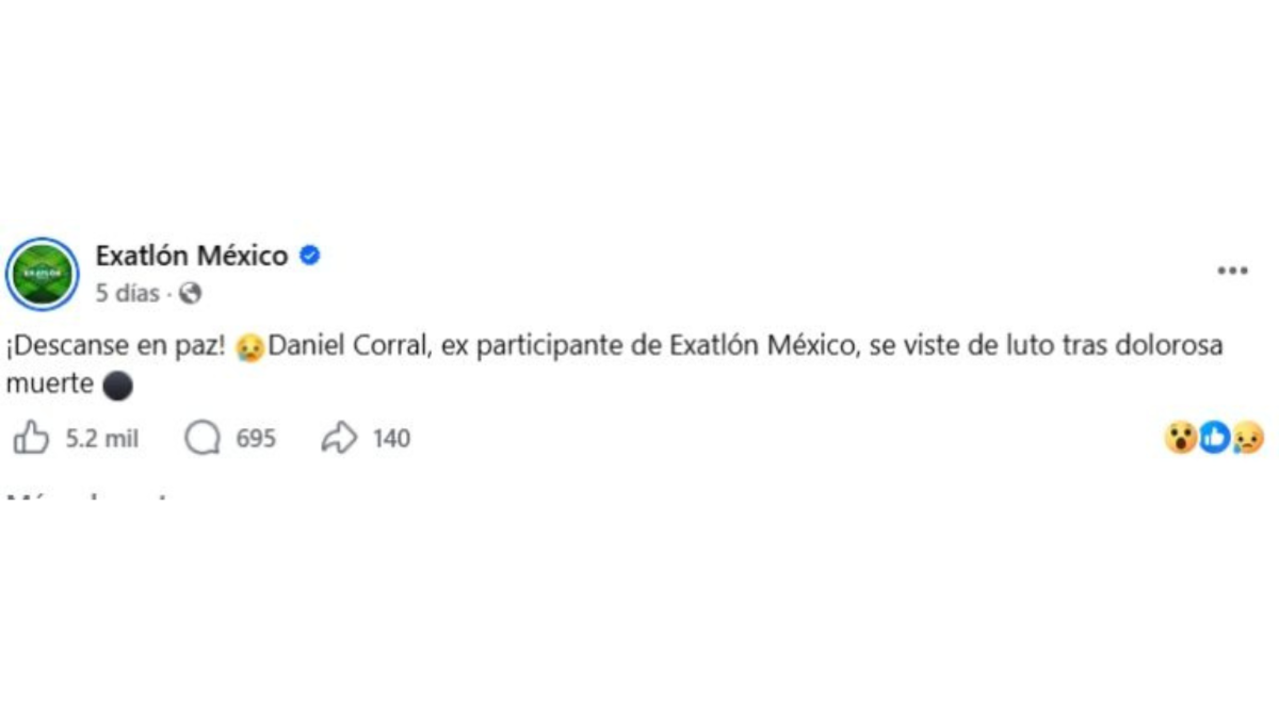 Publicación de Exatlón México.