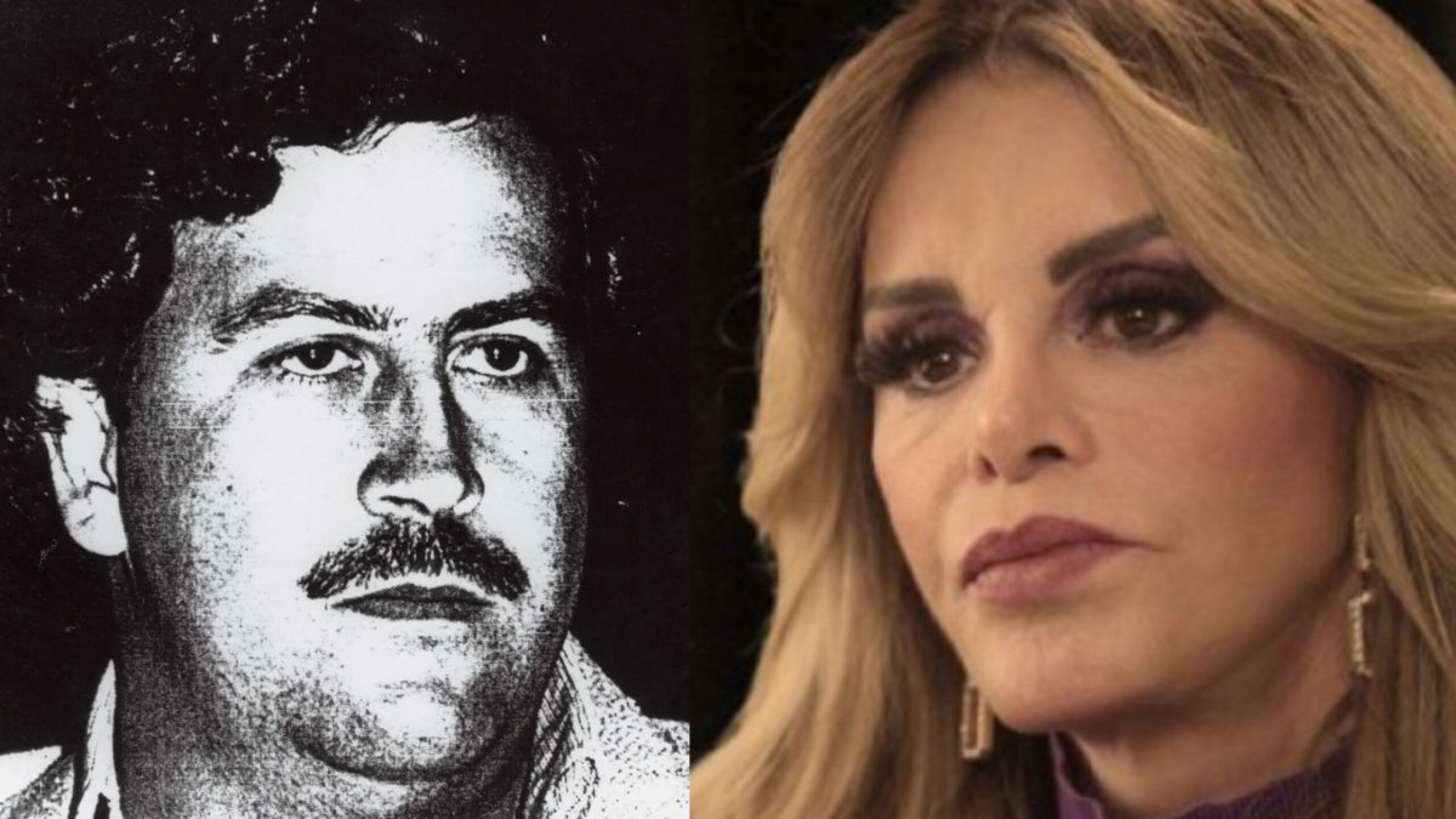 Lucía Méndez y Pablo Escobar