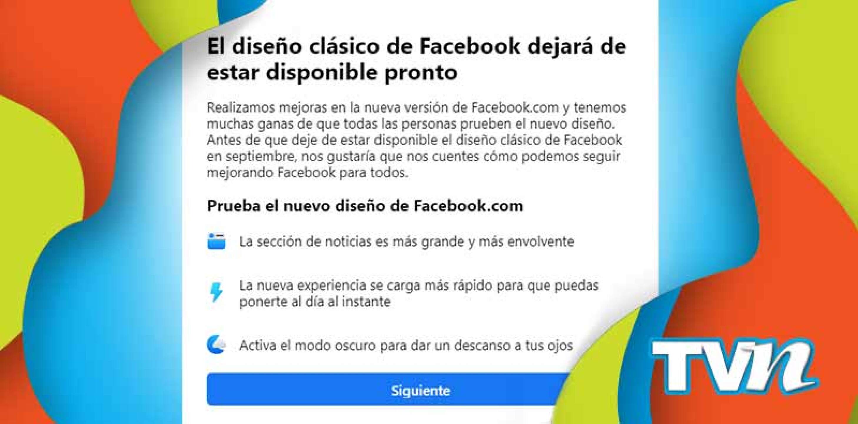 Facebook Diseño Nuevo Plataforma Redes Sociales Oscuro