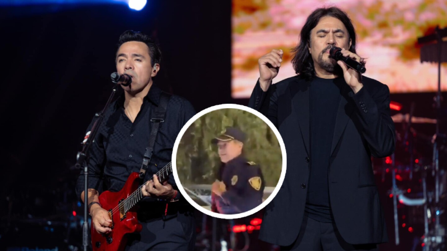 Los Temerarios se visten de policías para llegar a concierto