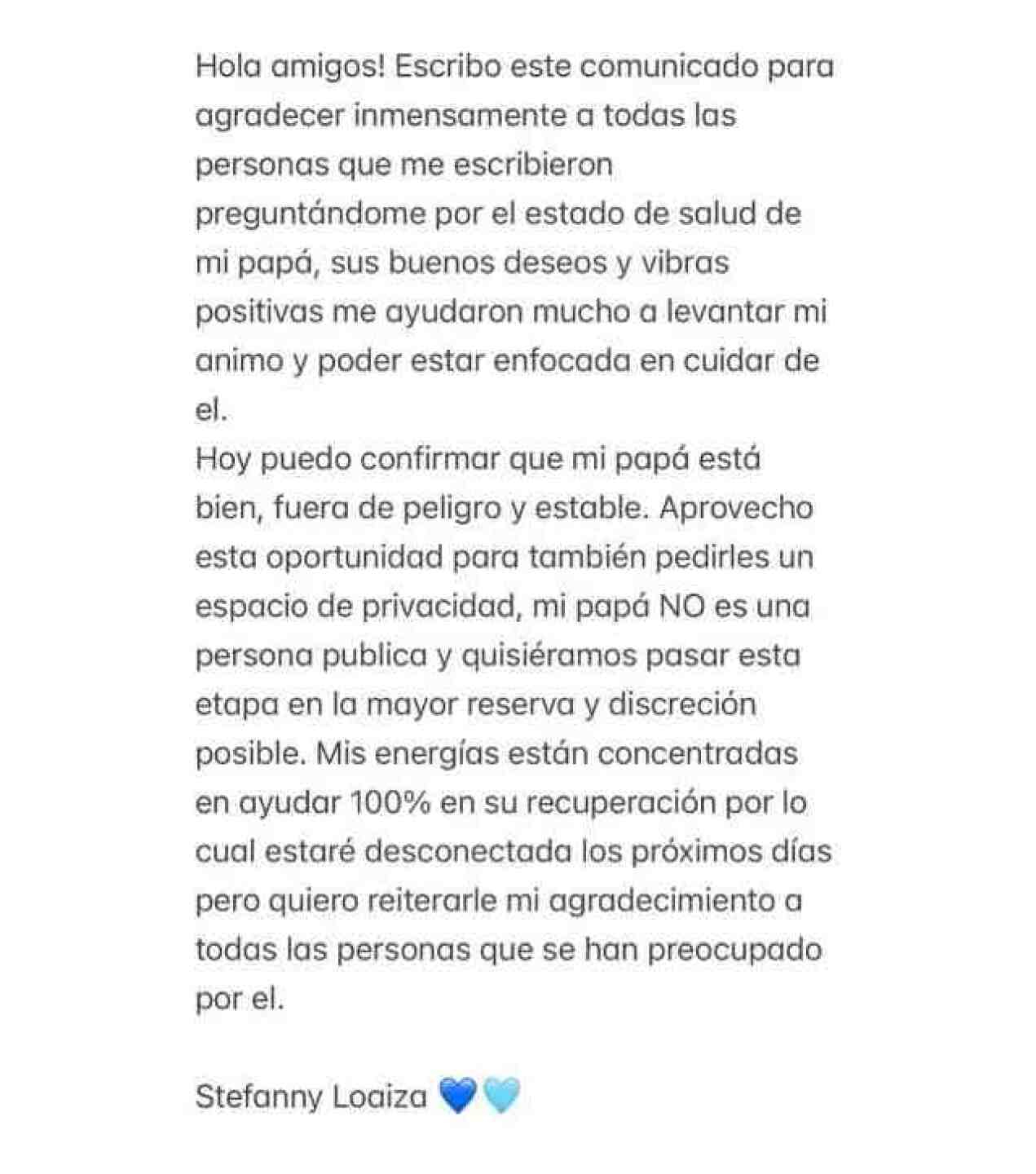 Papá de Kimberly Loaiza está fuera de peligro tras sufrir accidente automovilístico