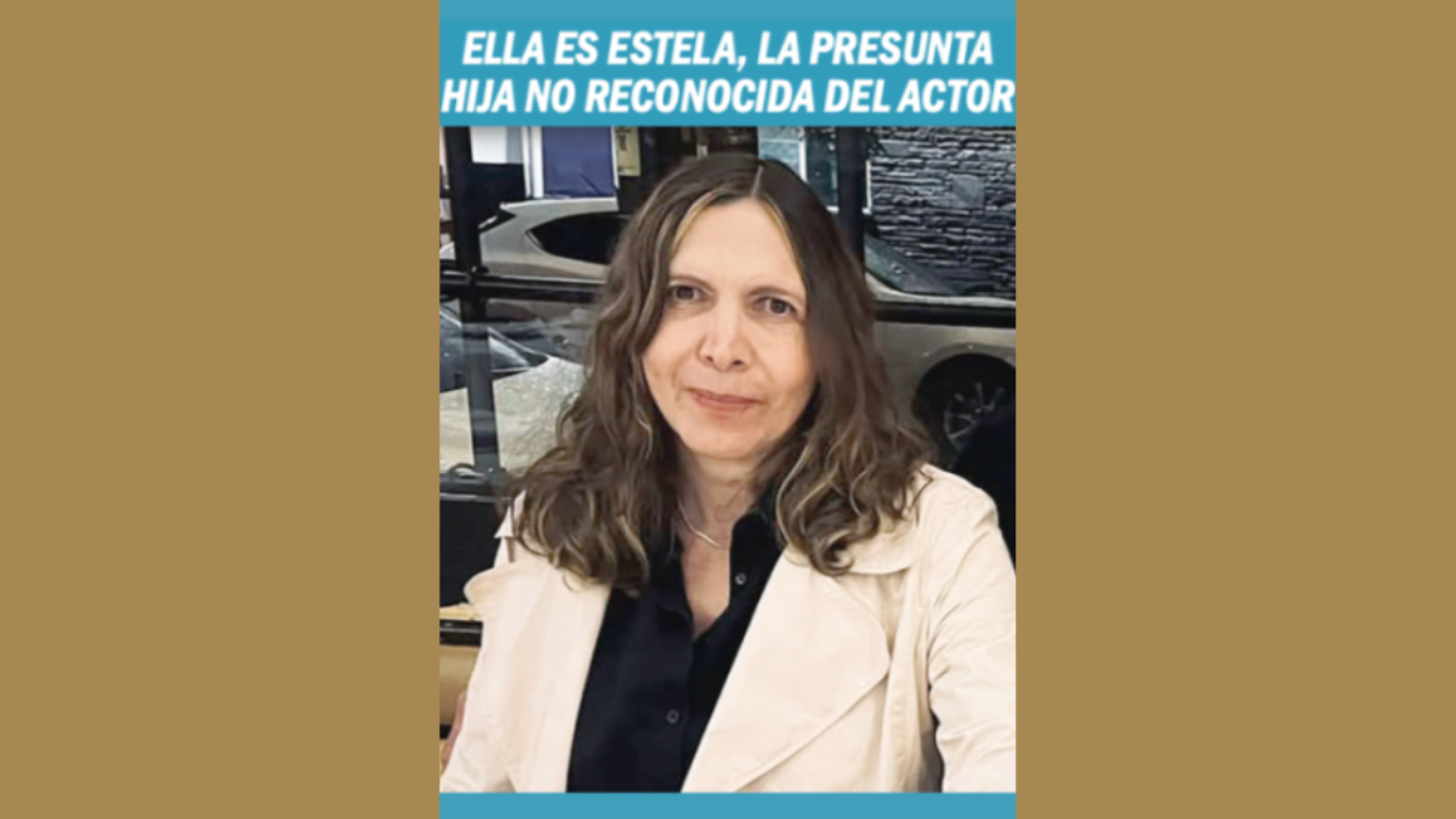 Estela, presunta hija no reconocida de Héctor Bonilla