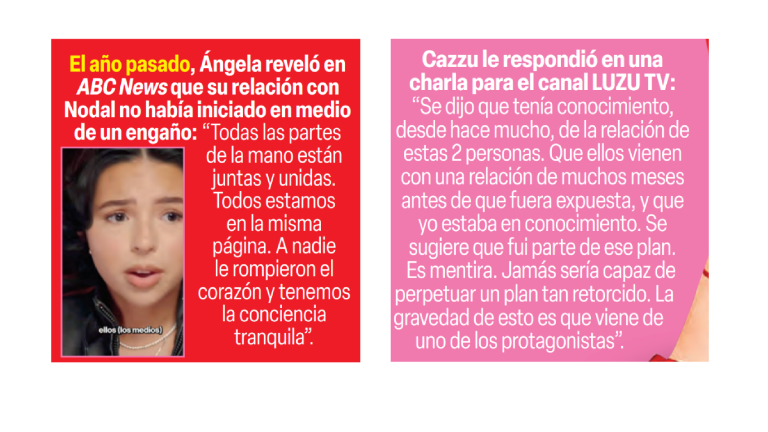 Cazzu desmintió a Ángela Aguilar en entrevista con Luzzu TV