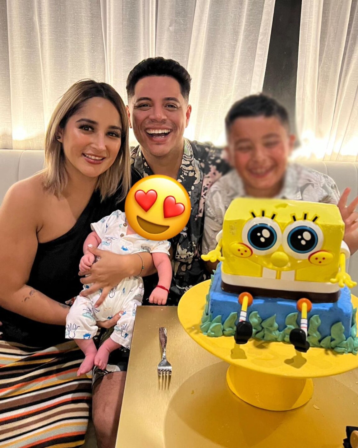 Eduin Caz celebra en familia el cumpleaños de su hijo mayor