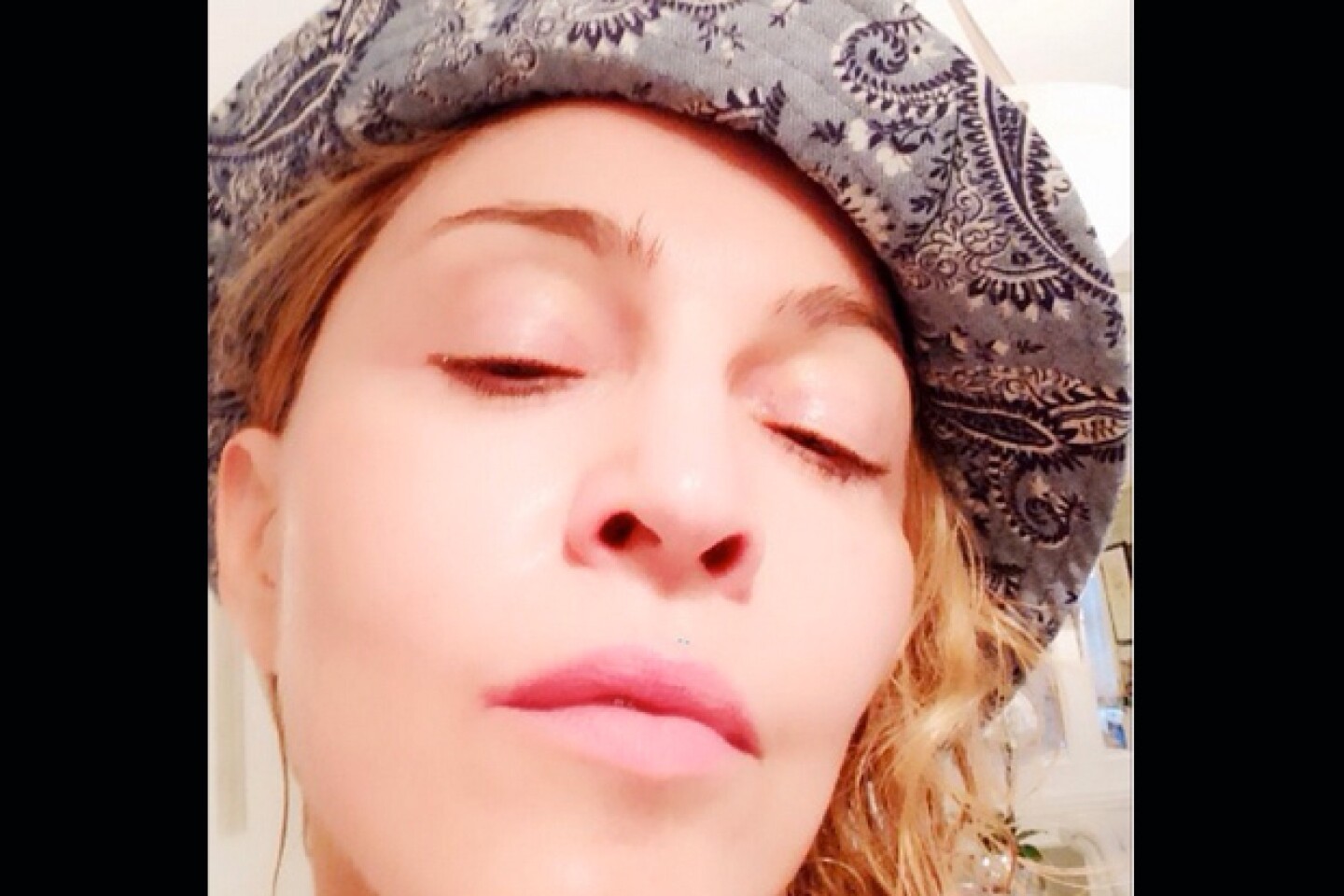 Madonna presumió de una piel totalmente tersa.