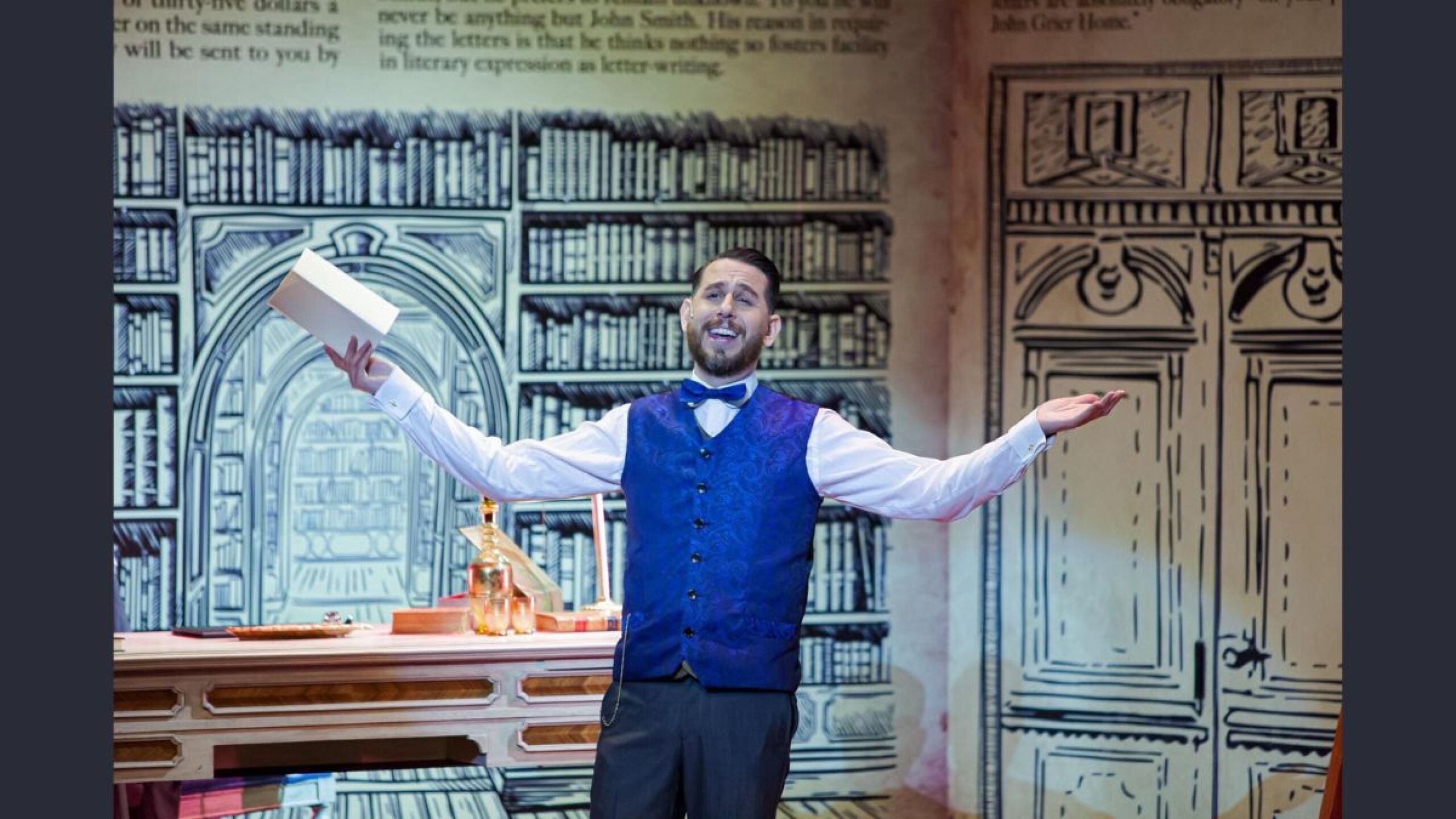 Oscar Acosta en el musical 'Papi piernas largas'