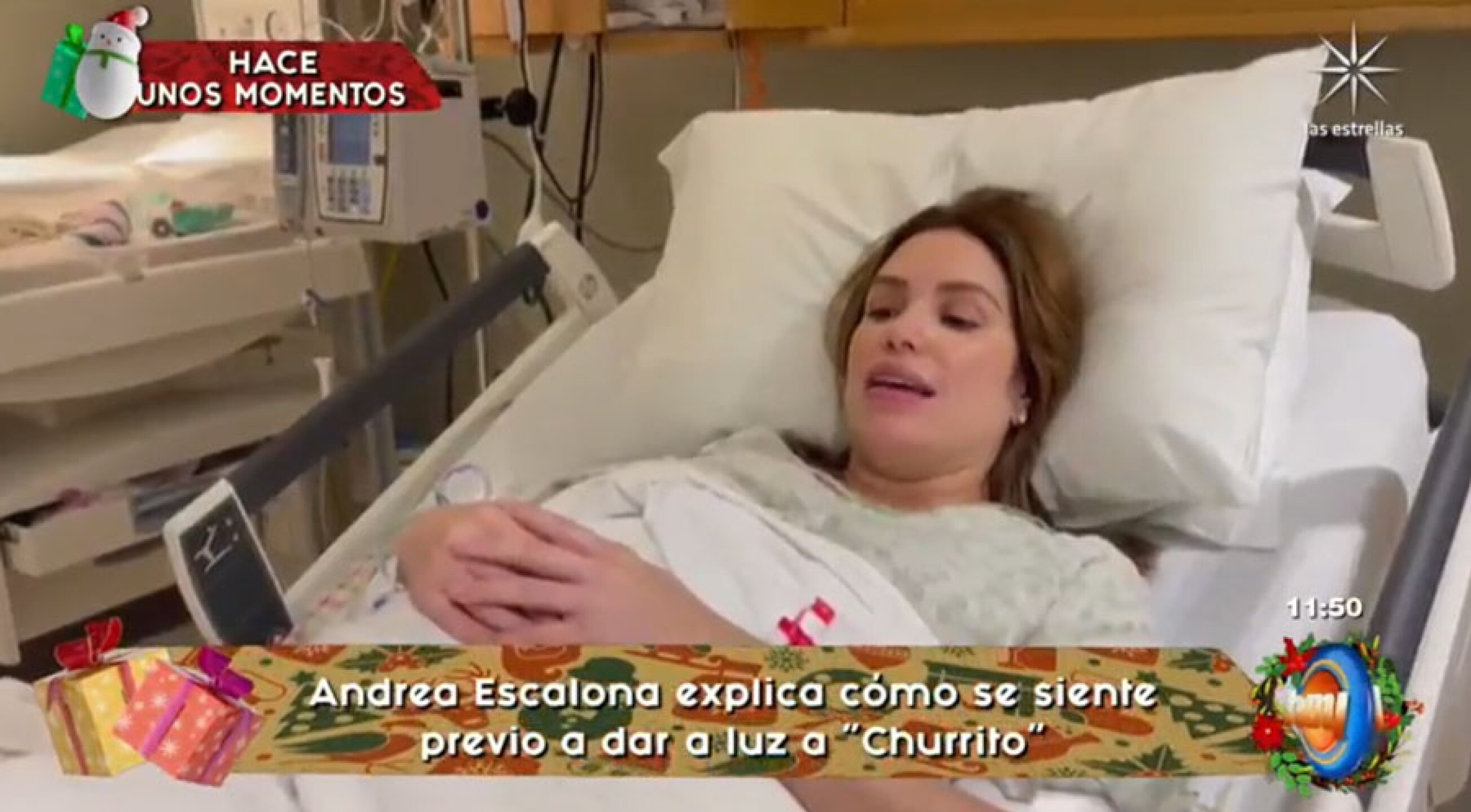 ¡Ya es mamá!  Andrea Escalona le da la bienvenida al mundo a su hijo