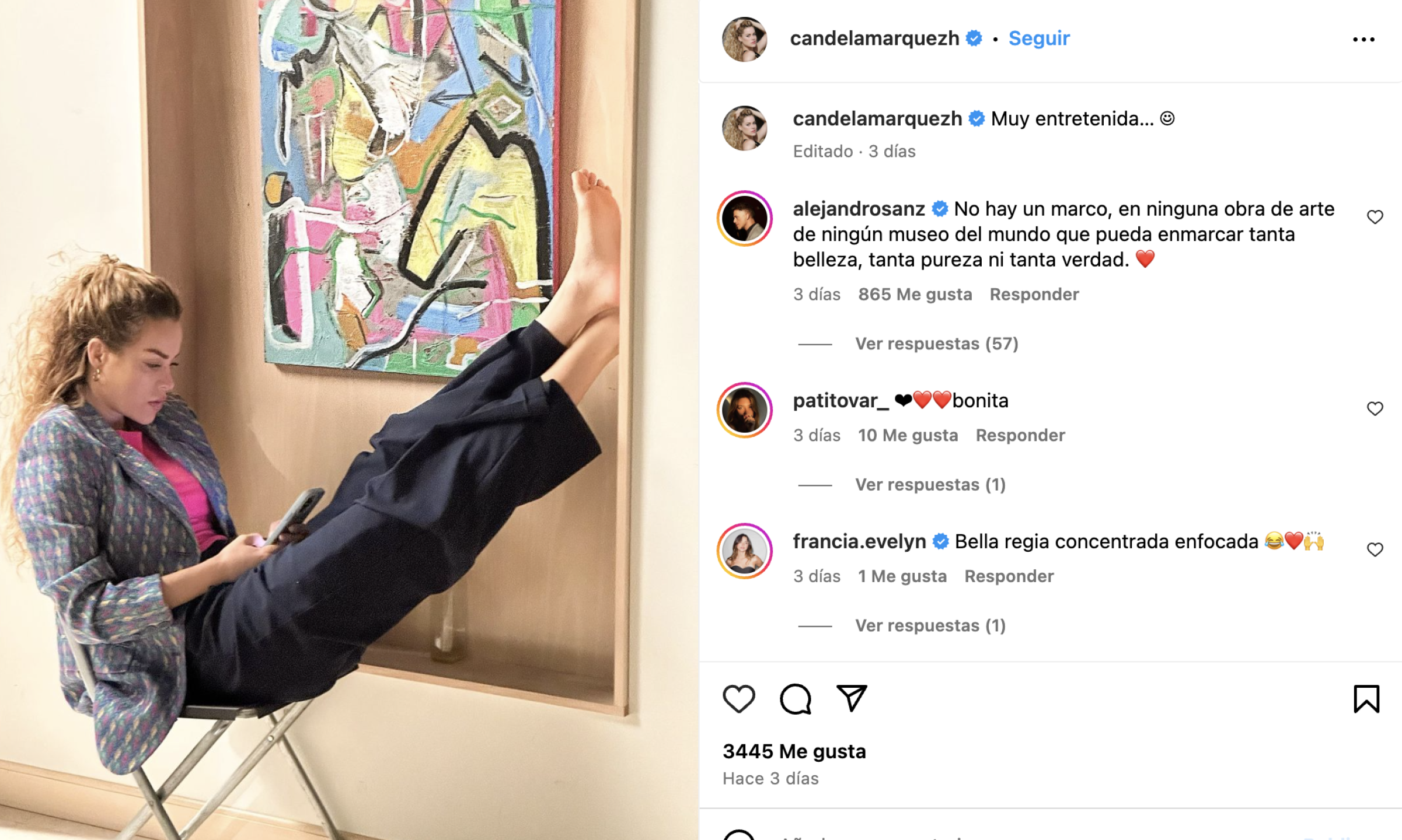 Alejandro Sanz y Candela Márquez