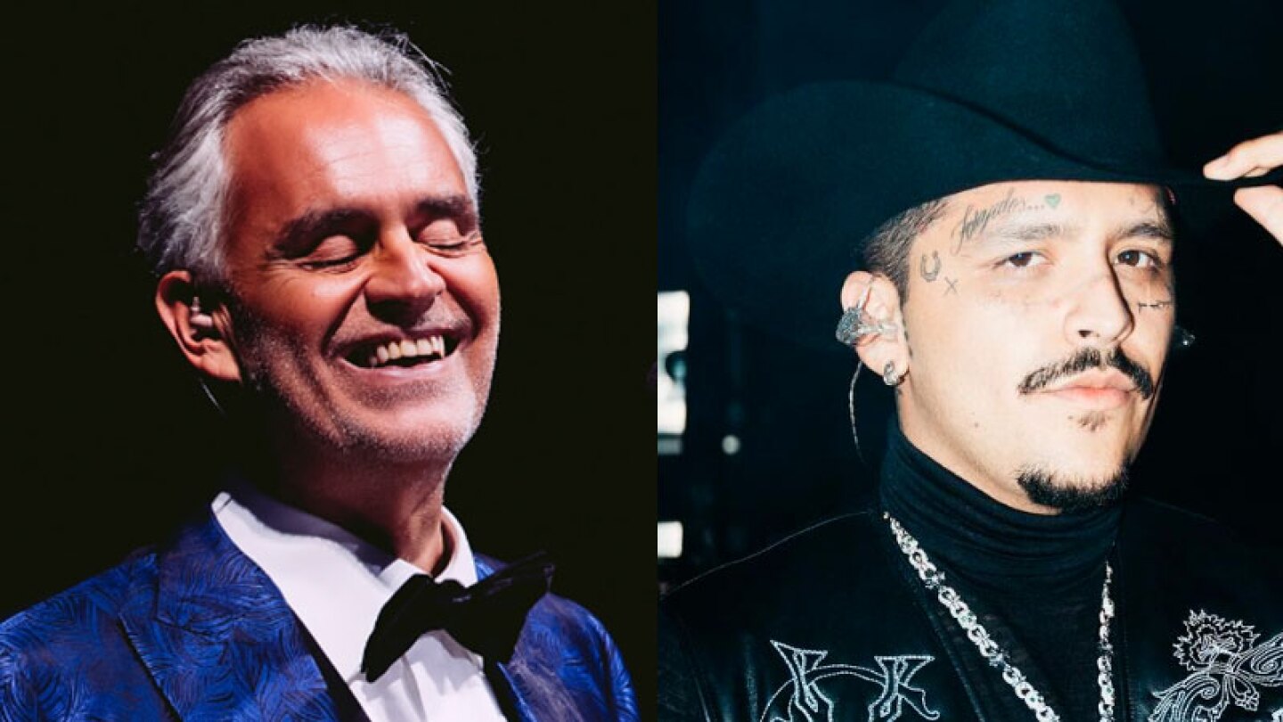 Andrea Bocelli y Christian Nodal cantarán juntos