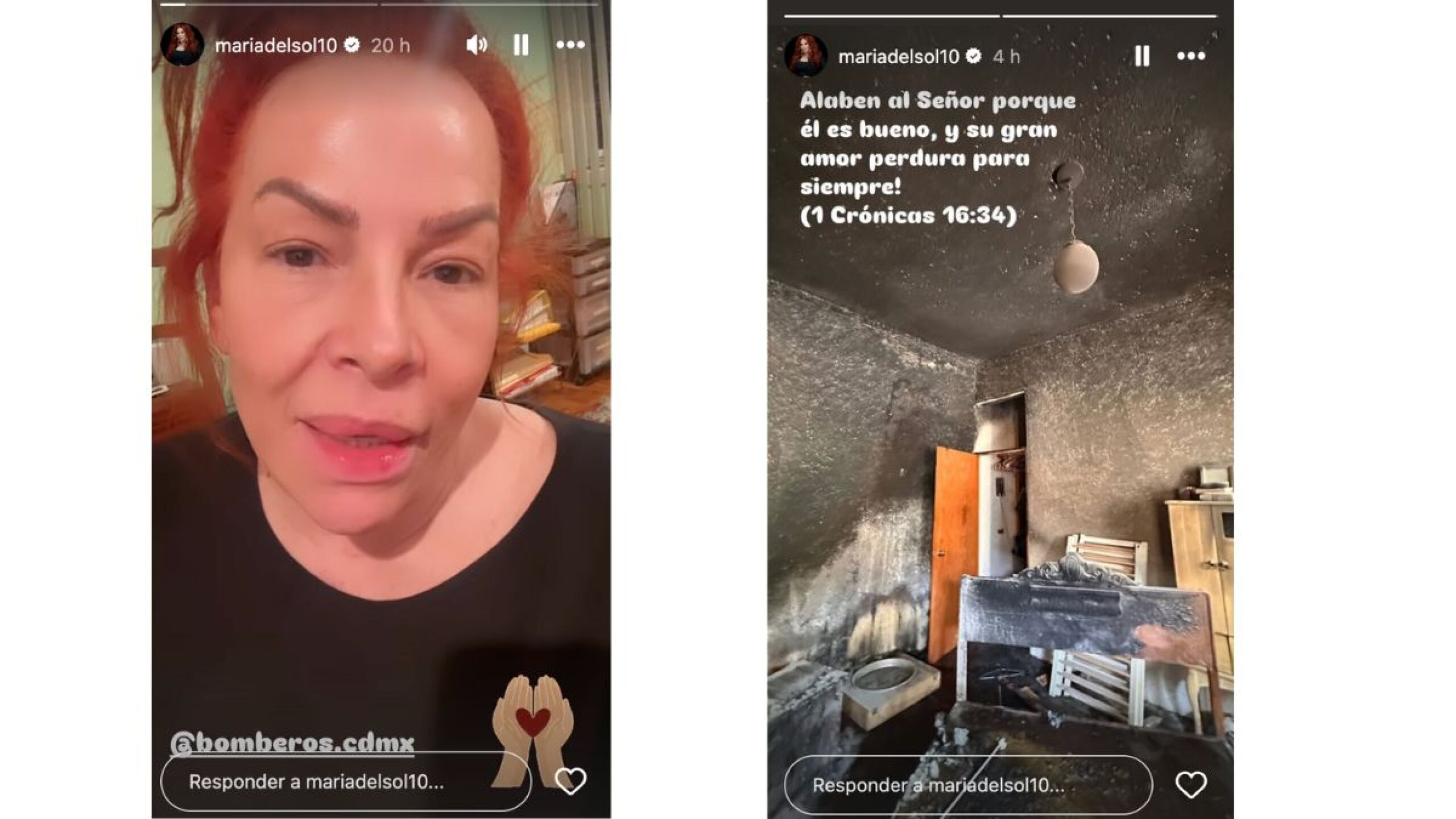 María del Sol sufre tragedia, se quemó la casa de su hija